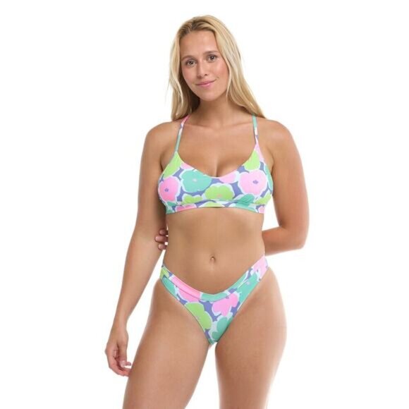 NWT EIDON Mellow Meadows V Low Rider Swim Bottom Sz Medium Floral Motif - Picture 8 of 8